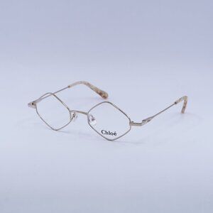 Chloe CE2158 780 Eyeglasses Rose Gold 46mm Geometric Frame